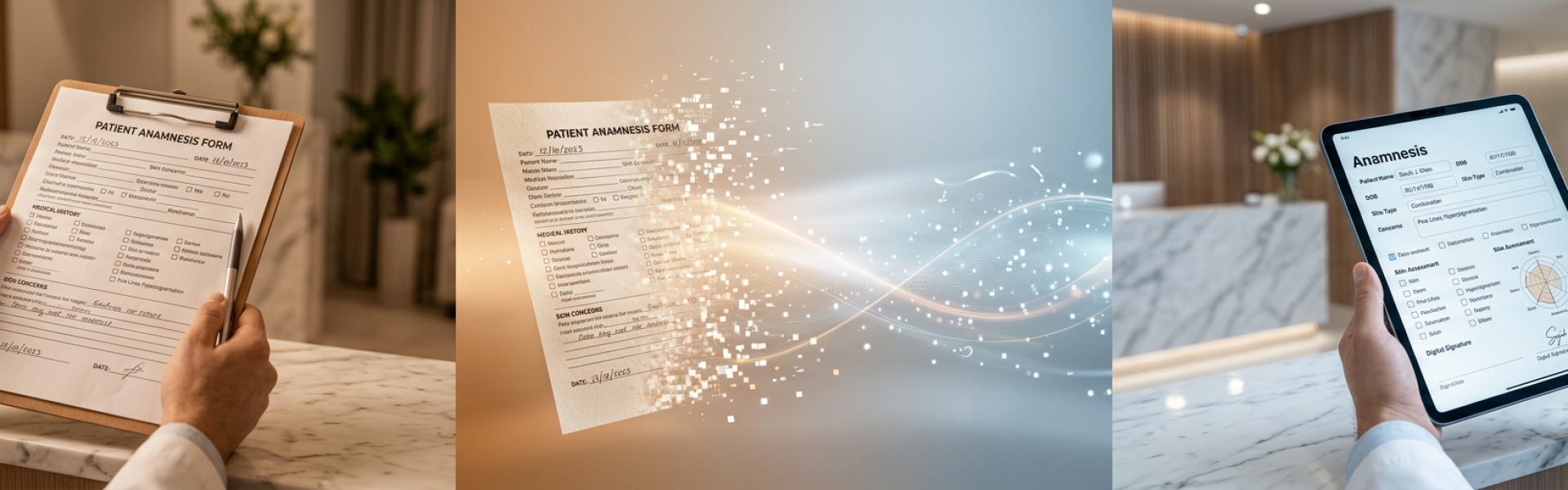 Anamnese Papel para o Digital para beleza
